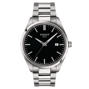 Tissot PR100 40mm T150.410.11.051.00 - bracciale e cassa acciaio - quadrante nero con datario